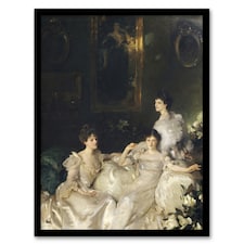 The Wyndham Sisters Portrait Sargent Framed Wall Art Print 12X16"
