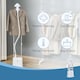 image 7 of HOMCOM Upright Garment Clothes Steamer with 6 Steam Setting, 45s Fast Heat-up, 1.7L Water Tank and 35gmin steam flow, Wrinkle and Odour Remover Suitable for all Fabrics, 1960W, White