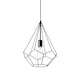 image 1 of Ampolla 1 Light Ceiling Pendant Matt Black Cage Style, E27