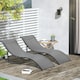 image 2 of Outsunny Set of 2 Zero Gravity Lounge Chair Recliners Sun Lounger Dark Grey