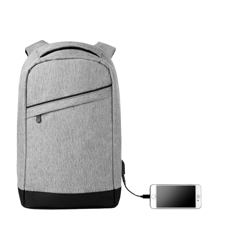 image 1 of MidOcean Berlin Two Tone Backpack - Grey - One Size Grey