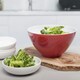 image 3 of Zeal Melamine Salad Bowl & Salad Servers Set, Duck Egg Blue Red | Red