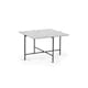 image 2 of White Marbled Top Coffee Table | White | White