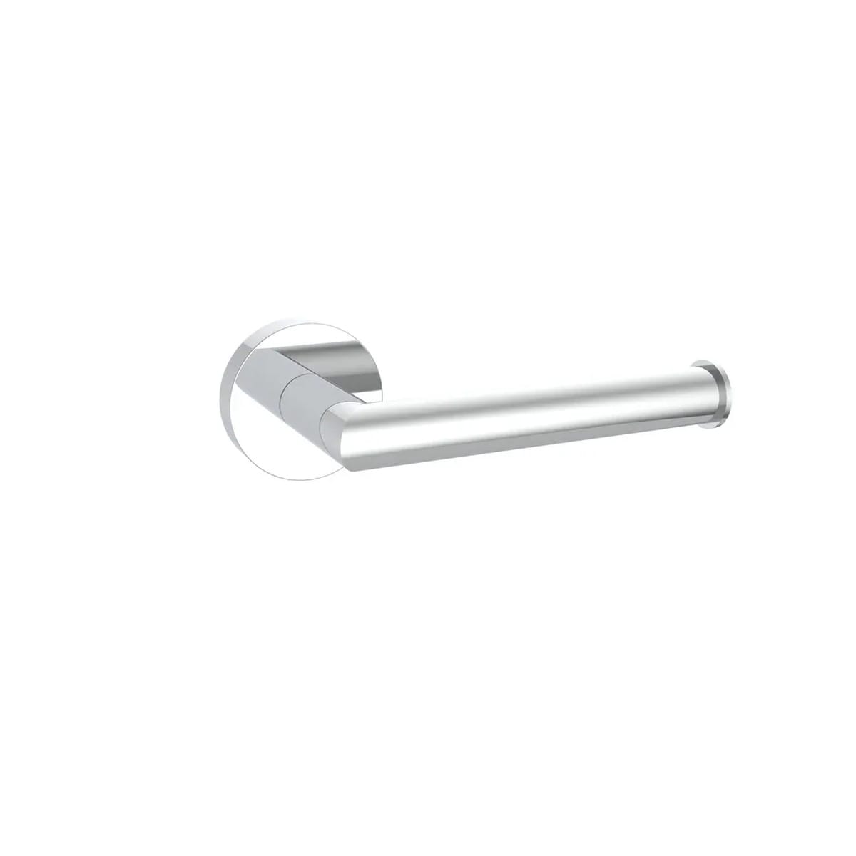 Bathroom Kingdom Melbourne Chrome Round Toilet Roll Holder in Silver