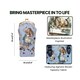 image 2 of Signare Protective Glasses Pouch Case - Alice In Wonderland Nothing But Cards Blue