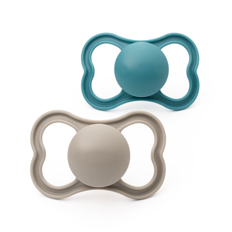 Mam Soother Air 6-18 Months Blue & Grey 2 Pack