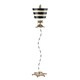 image 1 of South Beach 1 Light Floor Lamp Black, Gold, E27