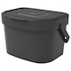 image 1 of 1 x 6L Food Waste Kitchen Compost Caddy Bin Wall Mountable