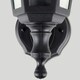 image 2 of ValueLights Black Outdoor Wall Lantern with 6W Warm White Bulb Black