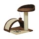 image 1 of PawHut Cat Tree Scratching Post Activity Centre Climber Hanging Ball Brown