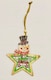 image 3 of Christmas Tree Ornaments Wooden Aesthetic Hanging Decorations Painted Stars 3Pcs