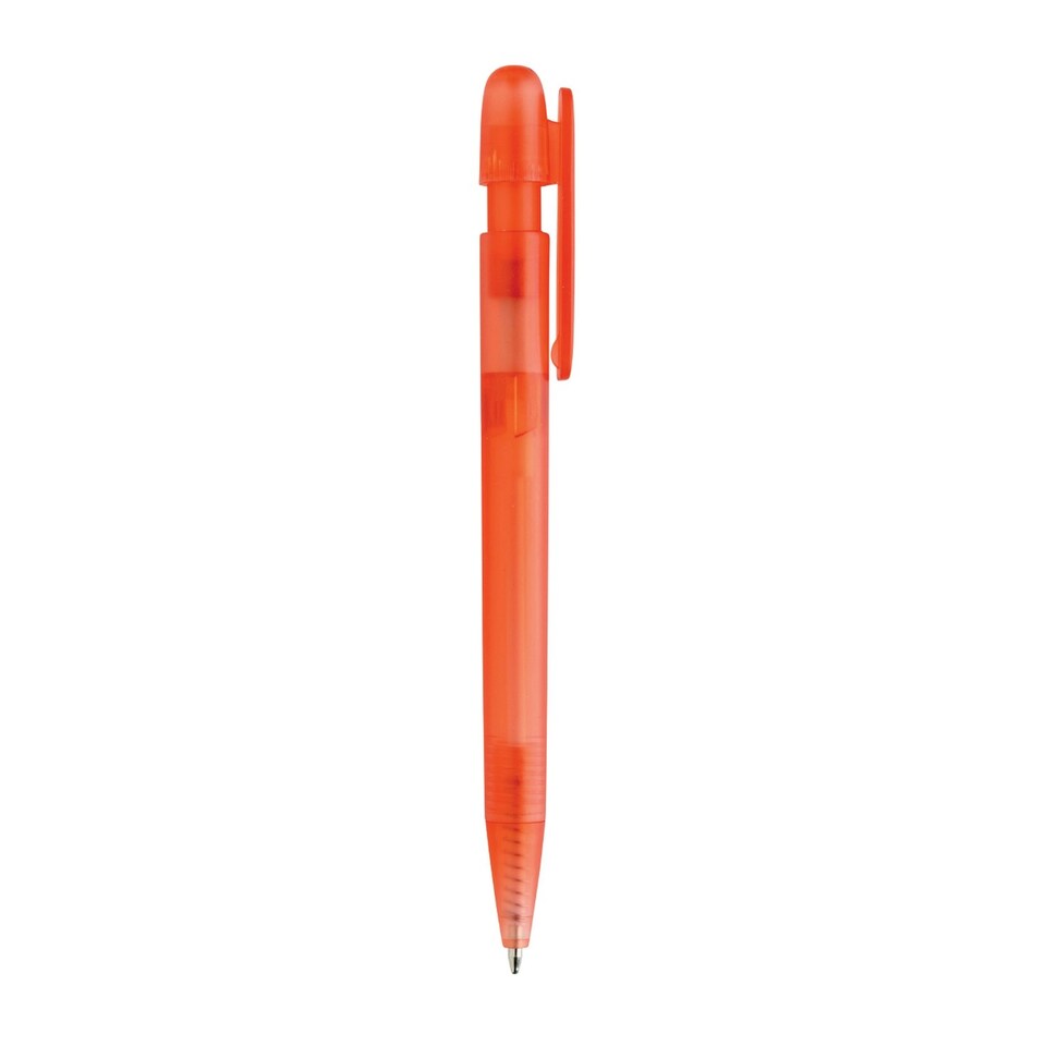 image 1 of XD Collection Devin Transparent Recycled ABS Plastic Pen - Red - One Size
