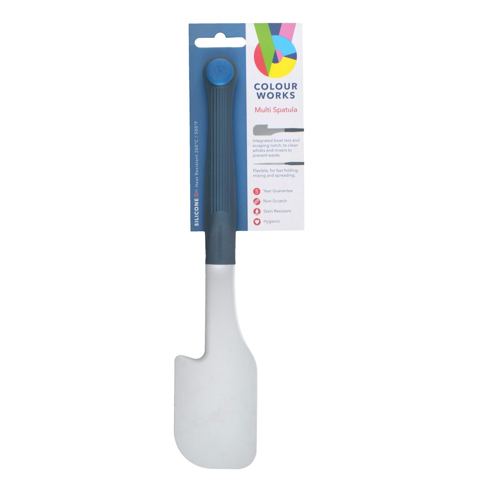image 1 of Colourworks Spatula Grey Soft Touch Handle