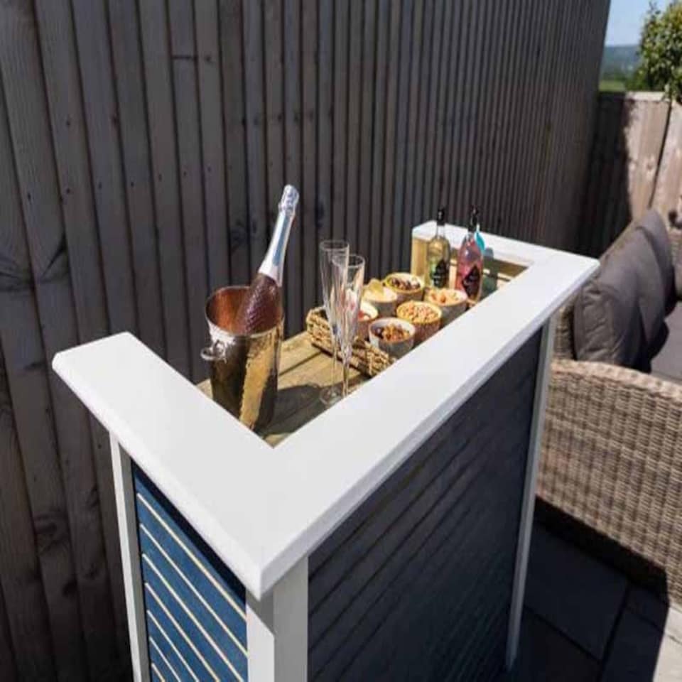 image 1 of Waddington Garden Bar - Timber - L61.5 x W140 x H107 cm Brown