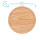 image 6 of Argon Tableware Round Wooden Chopping Board - 30cm | Brown | Brown