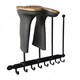 image 2 of Wall Fixing Boot Rack - Steel Wellie Stand - Steel - L7.6 x W36.8 x H53.3 cm - Black Black