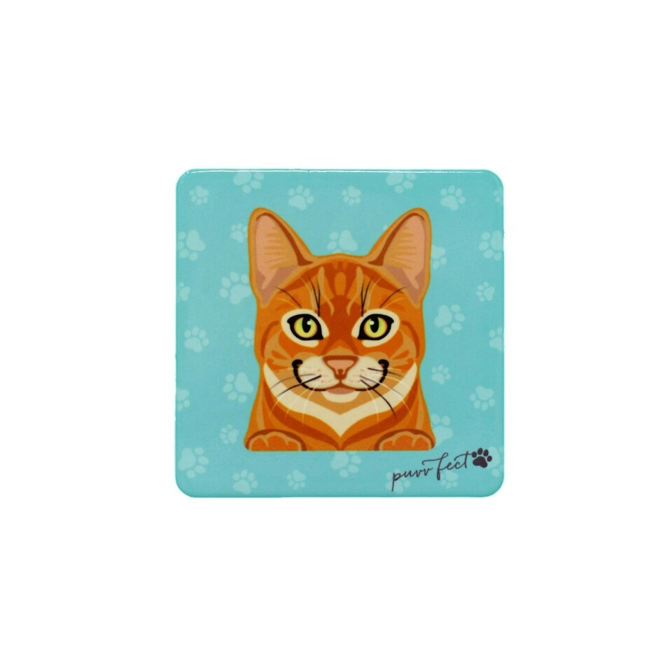 Mulberry Designs Pet Coaster Cat Purrfect Ginger