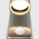 image 3 of ValueLights Up Down Brushed Silver Wall Light and GU10 Spotlight LED 5W Cool White 6500K Bulb Chrome