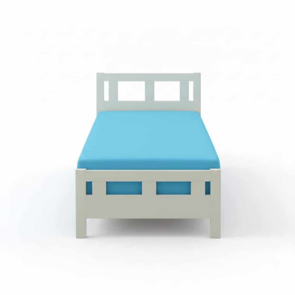 image 1 of Flannelette Cot Bed Fitted Sheet Soft Brushed Cotton Bedding Comfort | Blue | Cot Bed