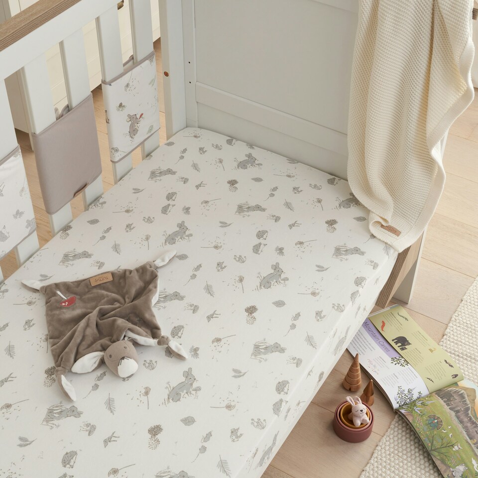 image 1 of Tutti Bambini Cot Bed Fitted Sheets 2pk - Cocoon