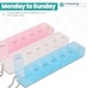 image 6 of 7 Day Single Dose Weekly Pill Organiser Pastel Coloured - 3pcs