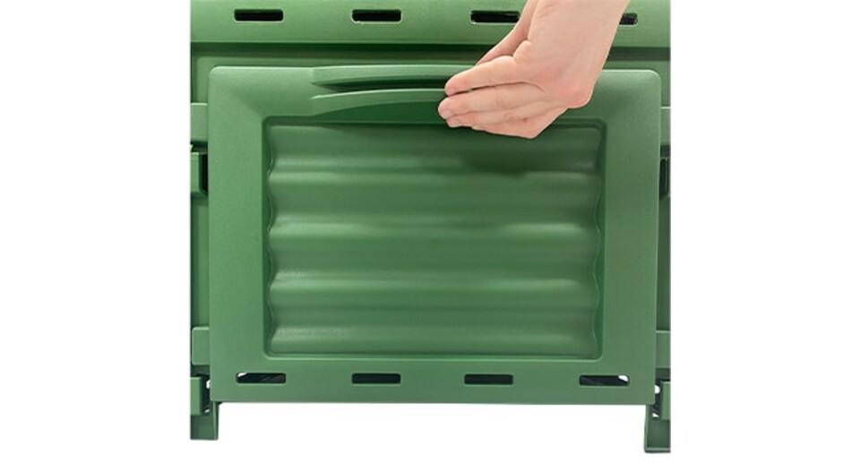 image 1 of HuggleGreens Plastic Garden Compost Bin 300L | Green | One Size