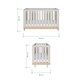 image 5 of Tutti Bambini Hygge Mini Cot Bed - Light Oak/White Sand