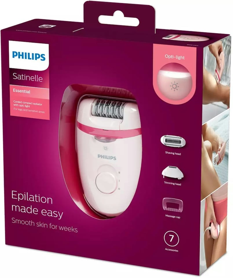 image 1 of Philips BRE285/00 Satinelle Essential Corded Epilator