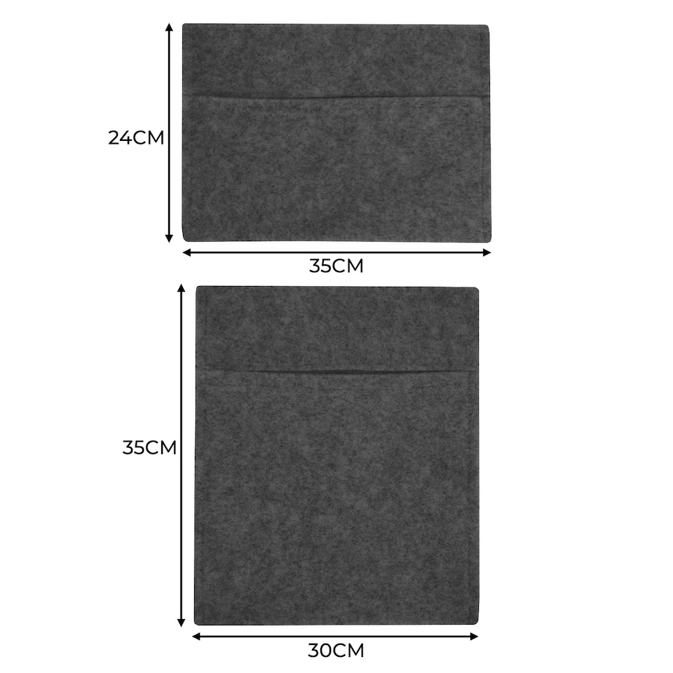 image 1 of Van Carpet Lining & Storage Pouches - Anthracite Grey | Grey