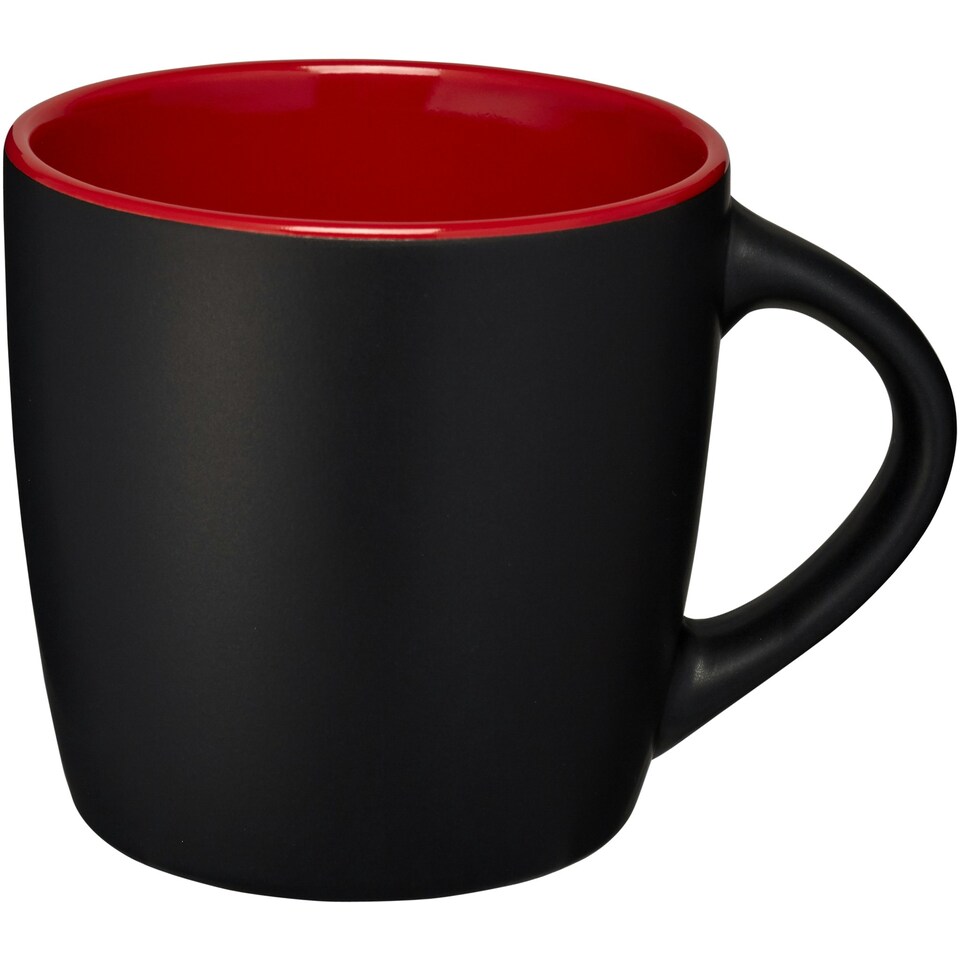 image 1 of Bullet Riviera Ceramic Mug - Solid Black/Red - 8.4 x 8.8 cm