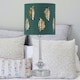image 5 of First Choice Lighting Set of 2 Chrome Jewelled Table Lamps with Dark Green Fern Shades Chrome | Green