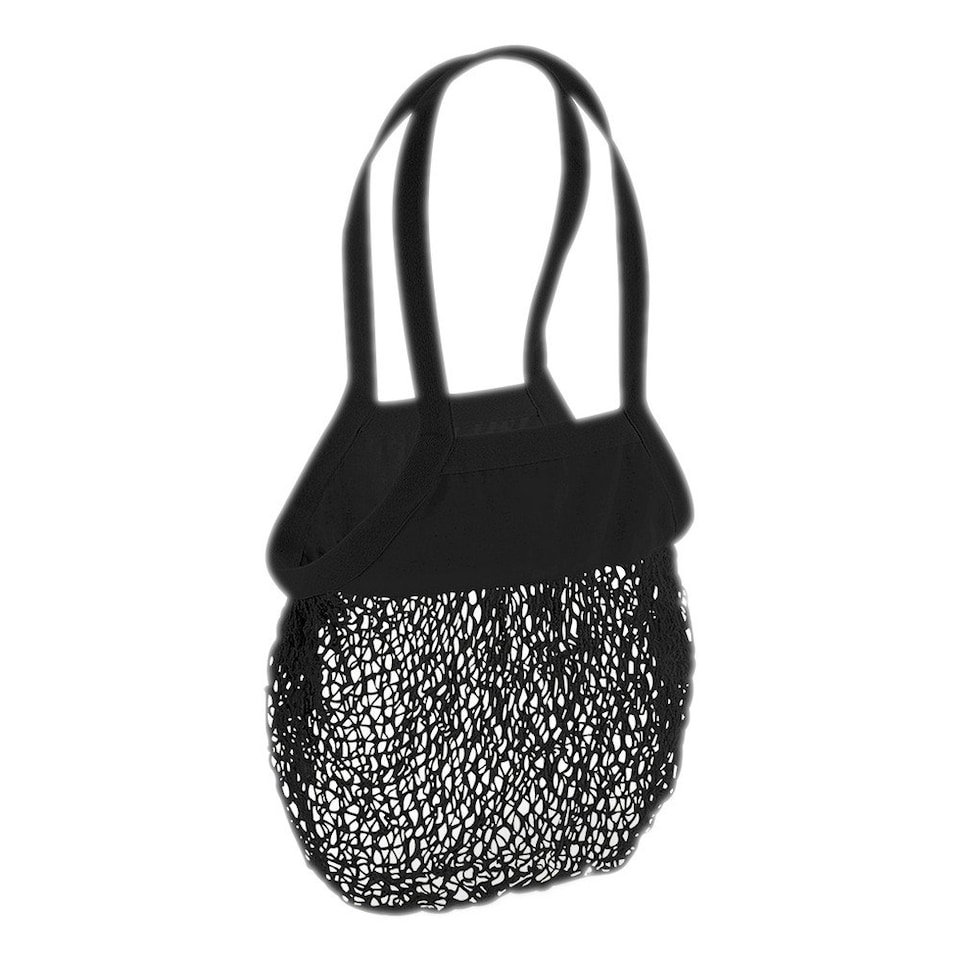 Westford Mill Organic Cotton Mesh Grocery Bag - Black - One Size