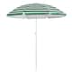 image 1 of Harbour Housewares Metal Beach Parasol - 1.8m  - Green Stripe Multi