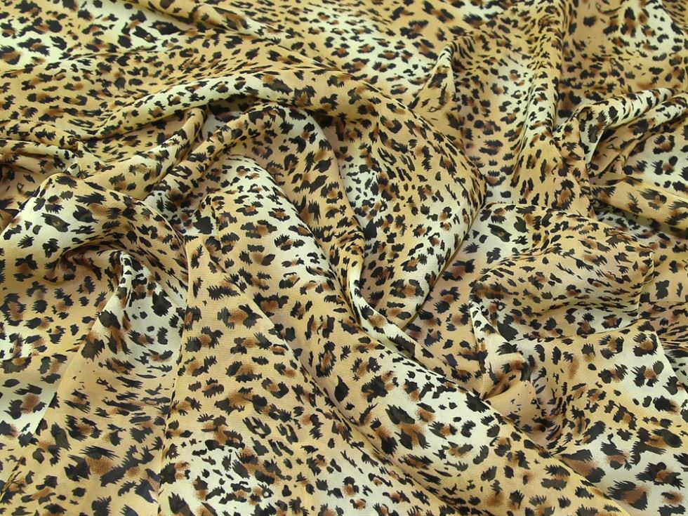 Brown Sheer Chiffon Fabric for Dressmaking, 145cm / 57" Wide - per metre