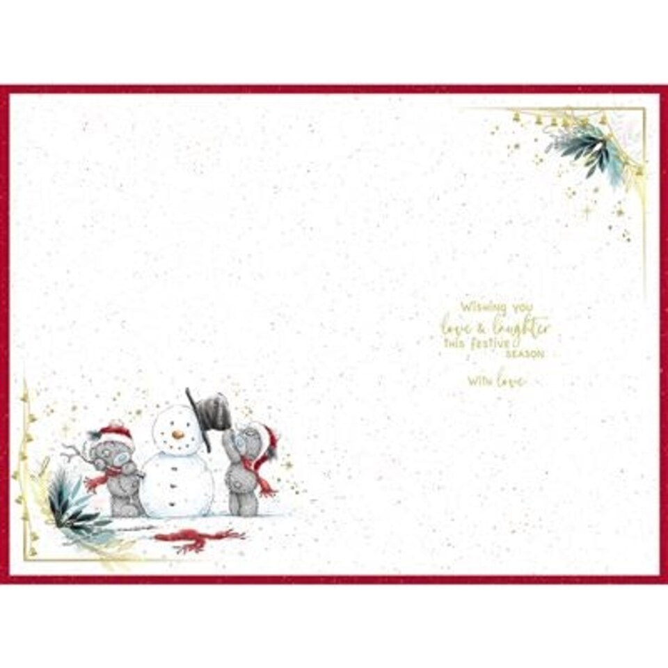 image 1 of Bears Walking Hand In Hand Son And Partner Christmas Card
