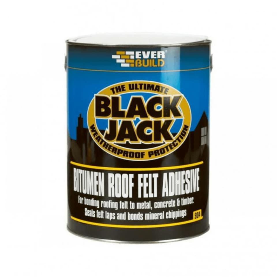 image 1 of Everbuild Sika Black Jack Bitumen Roof Felt Adhesive – 1L
