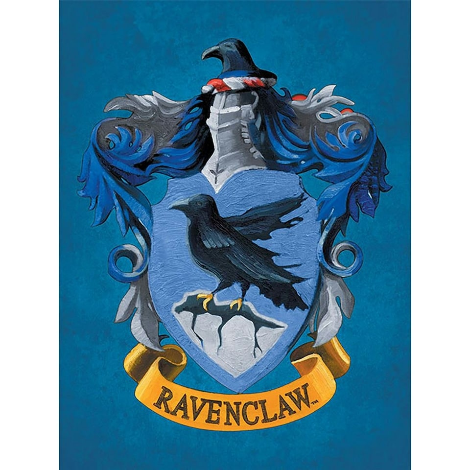 Harry Potter (Colourful Crest Blue) 60x80x4cm Stretched Canvas Print