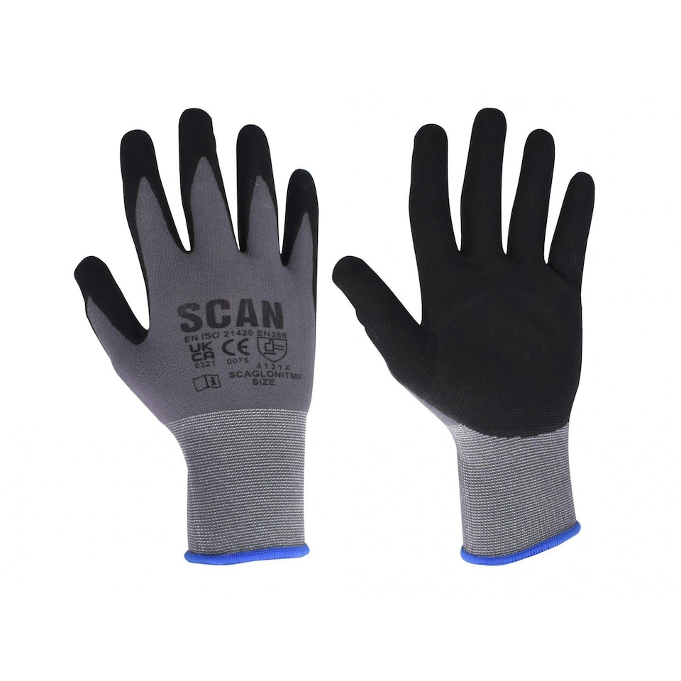 image 1 of Scan Breathable Microfoam Nitrile Gloves - Multi Colour - Size 10 Extra Large Multi | Size 10 Extra Large