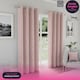 image 1 of Enhanced Living Austin Blackout, Thermal Blush Curtains with Eyelet Header (PAIR) - 66x72 inch (168x183cm) | Pink | Blush | 2