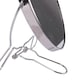 image 2 of Ashley Folding Metal Mirror - 14cm - Silver Grey