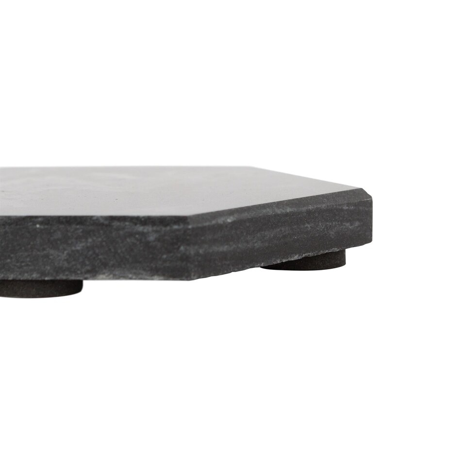 image 1 of Argon Tableware Hexagonal Marble Coasters - 10cm - Black - Pack of 6
