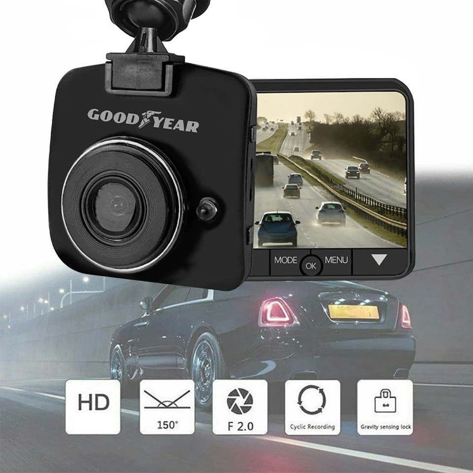 image 1 of Goodyear Mini HD Dash Cam Car DVR Camera Video Recorder Motion Detection Sensor