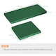 image 5 of Outsunny 3PCs Rattan Garden Seat Cushions Pads for Patio Furniture Green | Green