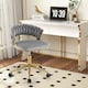 image 6 of COSTWAY 2Pcs Swivel Home Office Desk Chair Adjustable | Grey