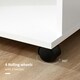 image 5 of HOMCOM Rolling Open Wardrobe Hanging Rail Storage Shelves for Clothes