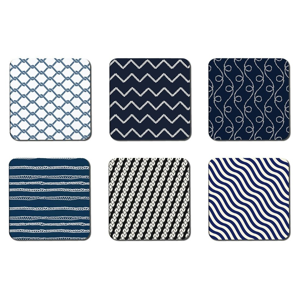 image 1 of Geometric Nautical Collection (Placemat & Coaster Set)