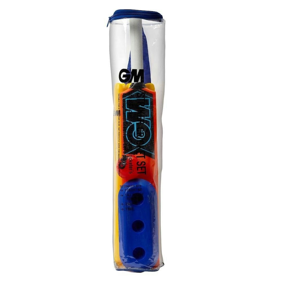 image 1 of Gunn And Moore Childrens/Kids 2020 Striker Cricket Set - Orange/Yellow/Blue - One Size