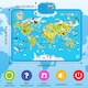 image 2 of Interactive Talking World Animal Map for Kids Animal Sounds & Facts-Educational Touch Poster Toy
