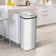 image 2 of HOMCOM 50L Infrared Touchless Automatic Motion Sensor Dustbin Stainless Steel Trash Can Home Office | Silver | 1
