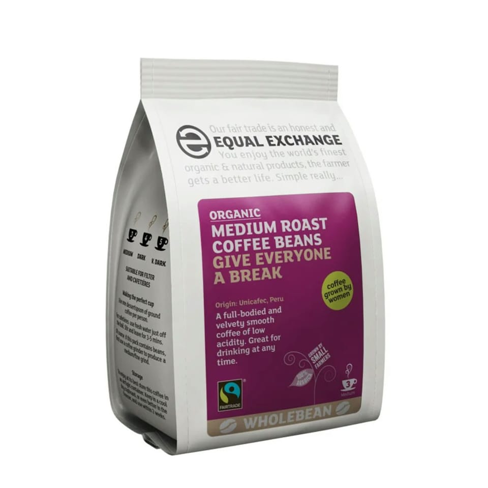 Medium Roast Coffee Beans, Organic 227g (Equal Exchange)